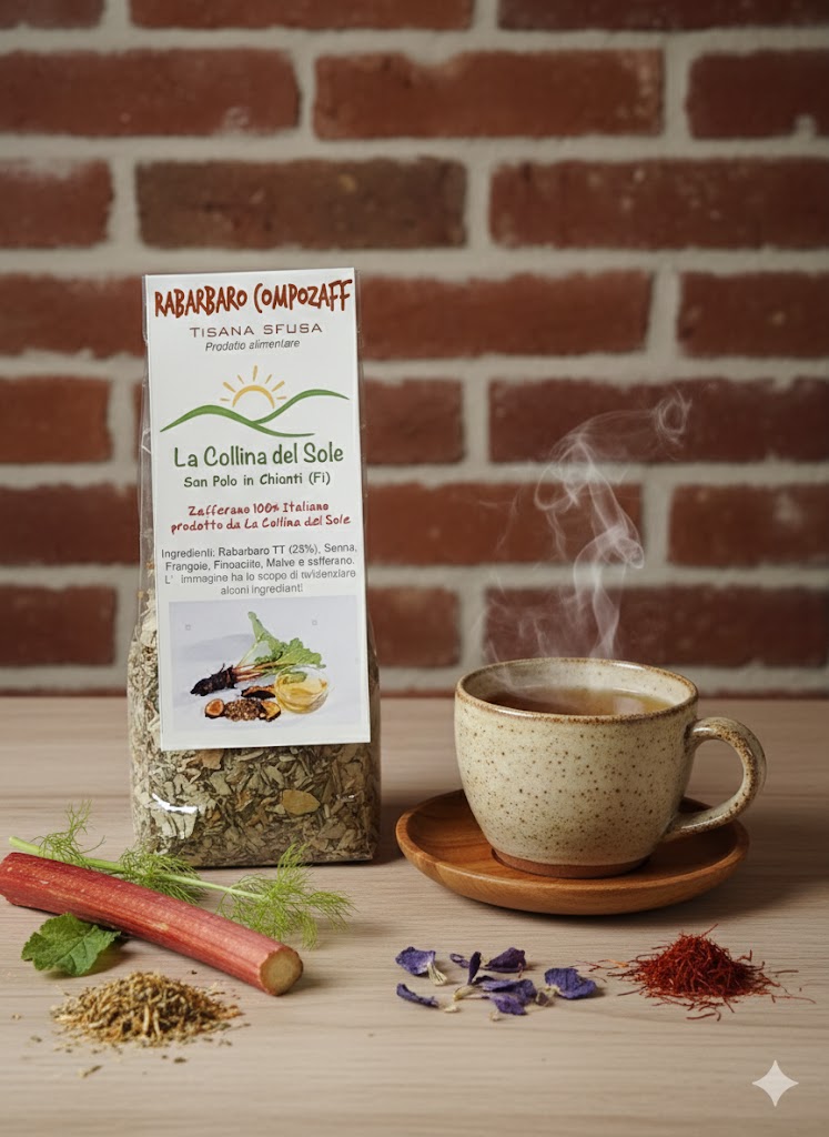 Rabarbaro Compozaff – Tisana Sfusa Benessere e Leggerezza con Zafferano